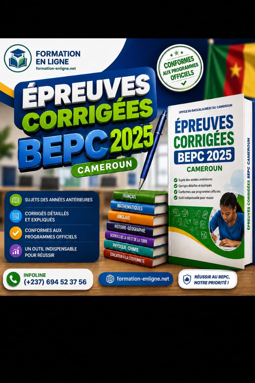 Epreuve + Corrigés BEPC